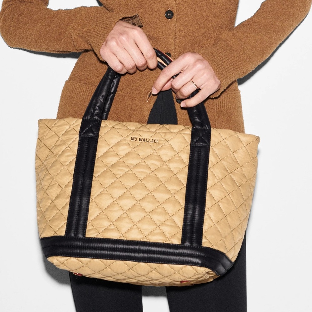 MZ Wallace Small Empire Metro Tote - Camel & Black